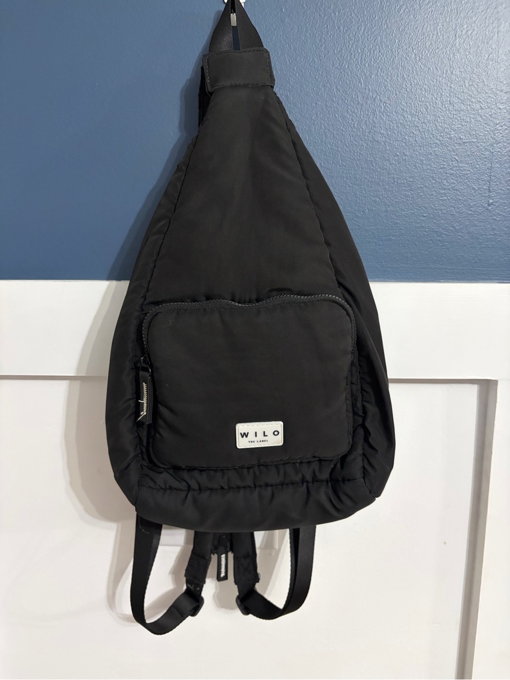 WILO The Label Convertible Puffer Active Sling Backpack Black